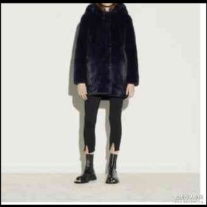 Sandro faux fur coat NWT